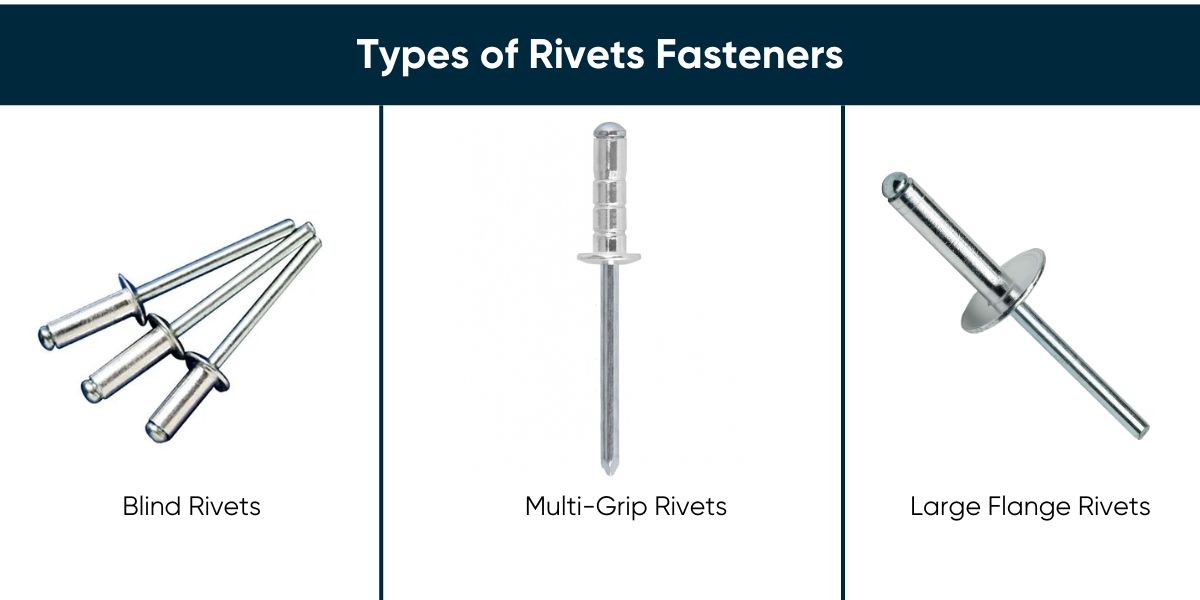 Types of fasteners: Rivets